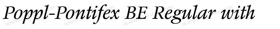 Poppl-Pontifex BE Regular with Small Caps字体转换